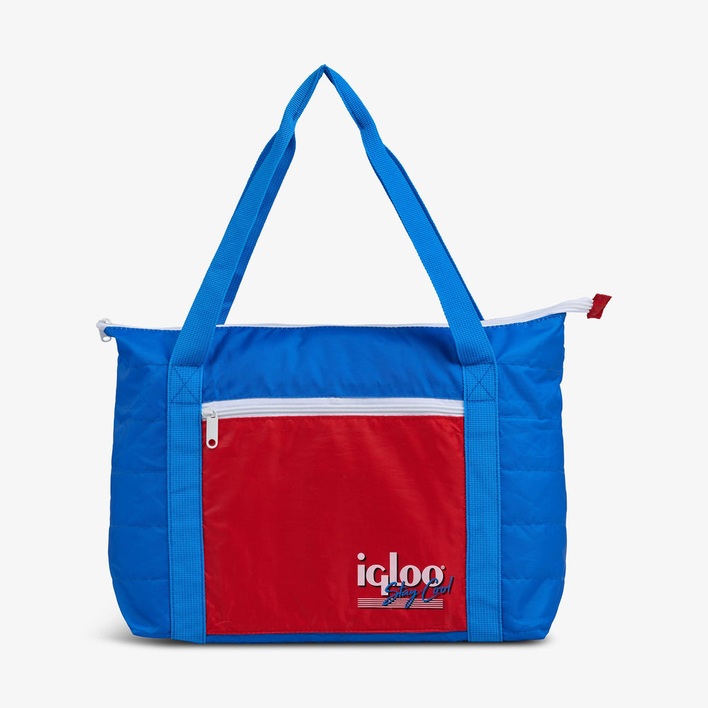 Retro Packable Puffer 20-Can Cooler Bag